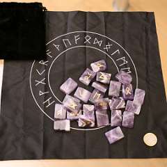 16: Amethyst Rune Stones Set